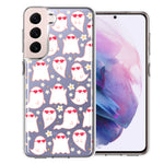 Samsung Galaxy S22 Plus Floating Heart Glasses Love Ghosts Vaneltines Day Cutie Daisy Double Layer Phone Case Cover