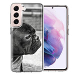 Samsung Galaxy S22 Plus Black French Bulldog Double Layer Phone Case Cover