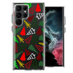 Samsung Galaxy S22 Ultra Christmas Trees Holiday Festive Winter By BillyElleCo Double Layer Phone Case Cover