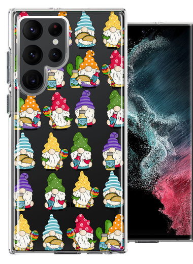 Samsung Galaxy S22 Ultra Cinco De Mayo Party Cute Gnomes Mexico Tacos Fiesta Double Layer Phone Case Cover