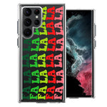 Samsung Galaxy S22 Ultra Deck The Halls Christmas Carol Falala Festive Lyric Vintage 70s Letters Double Layer Phone Case Cover