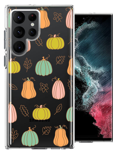 Samsung Galaxy S22 Ultra Fall Autumn Fairy Pumpkins Thanksgiving Spooky Season Double Layer Phone Case Cover
