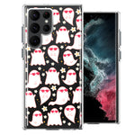Samsung Galaxy S22 Ultra Floating Heart Glasses Love Ghosts Vaneltines Day Cutie Daisy Double Layer Phone Case Cover