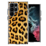 Samsung Galaxy S22 Ultra Classic Leopard Double Layer Phone Case Cover