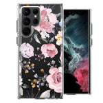For Samsung Galaxy S22 Ultra  Soft Pastel Spring Floral Flowers Blush Lavender Phone Case Cover