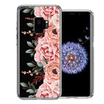 For Samsung Galaxy S9 Blush Pink Peach Spring Flowers Peony Rose Phone Case Cover