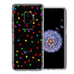 Samsung Galaxy S9 Colorful Nostalgic Vintage Christmas Holiday Winter String Lights Design Double Layer Phone Case Cover