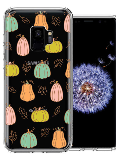 Samsung Galaxy S9 Fall Autumn Fairy Pumpkins Thanksgiving Spooky Season Double Layer Phone Case Cover
