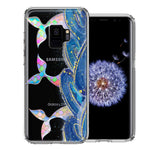 Samsung Galaxy S9 Rainbow Mermaid Tails Scales Ocean Waves Beach Girls Summer Double Layer Phone Case Cover