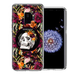 Samsung Galaxy S9 Romance Is Dead Valentines Day Halloween Skull Floral Autumn Flowers Double Layer Phone Case Cover