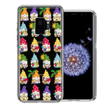 Samsung Galaxy S9 Summer Beach Cute Gnomes Sand Castle Shells Palm Trees Double Layer Phone Case Cover