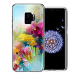 For Samsung Galaxy S9 Watercolor Flowers Abstract Spring Colorful Floral Painting Phone Case Cover