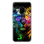 Samsung Galaxy S9 Neon Rainbow Swag Tiger Hybrid Protective Phone Case Cover