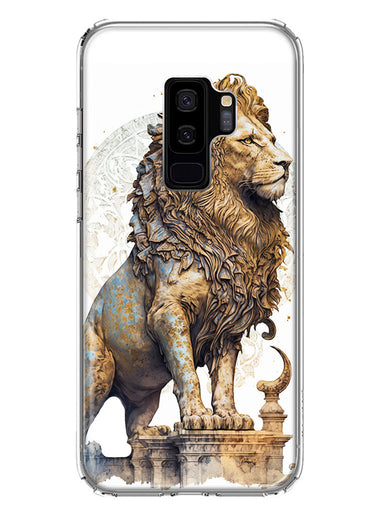 Samsung Galaxy S9 Plus Ancient Lion Sculpture Hybrid Protective Phone Case Cover