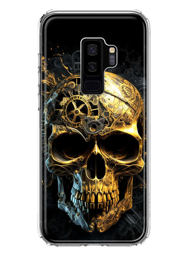 Samsung Galaxy S9 Plus Steampunk Skull Science Fiction Machinery Double Layer Phone Case Cover