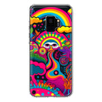Samsung Galaxy S9 Psychedelic Trippy Hippie Night Walk Hybrid Protective Phone Case Cover