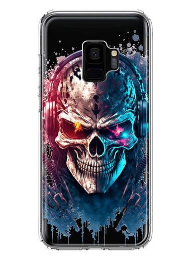 Samsung Galaxy S9 Cyberpunk Machine Headphones Skull Double Layer Phone Case Cover