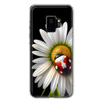 Samsung Galaxy S9 Cute White Daisy Red Ladybug Double Layer Phone Case Cover
