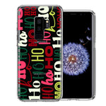 Samsung Galaxy S9 Plus Christmas Santa Ho Ho Ho textagraphy Festive Holiday Double Layer Phone Case Cover