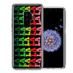 Samsung Galaxy S9 Plus Deck The Halls Christmas Carol Falala Festive Lyric Vintage 70s Letters Double Layer Phone Case Cover