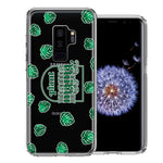 Samsung Galaxy S9 Plus Plant Mama Houseplant Lover Monstera Tropical Leaf Green Design Double Layer Phone Case Cover