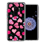 Samsung Galaxy S9 Plus Pretty Valentines Day Hearts Chocolate Candy Angel Flowers Double Layer Phone Case Cover