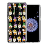 Samsung Galaxy S9 Plus Spooky Halloween Gnomes Cute Characters Holiday Seasonal Pumpkins Candy Ghosts Double Layer Phone Case Cover