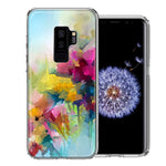 For Samsung Galaxy S9 Plus Watercolor Flowers Abstract Spring Colorful Floral Painting Phone Case Cover