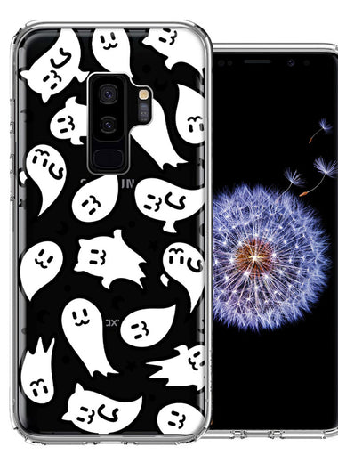 Samsung Galaxy S9 Plus Kawaii Manga Cute Halloween Ghosts Spirits Design Double Layer Phone Case Cover