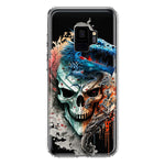 Samsung Galaxy S9 Fantasy Blue Dragon Dream Skull Double Layer Phone Case Cover