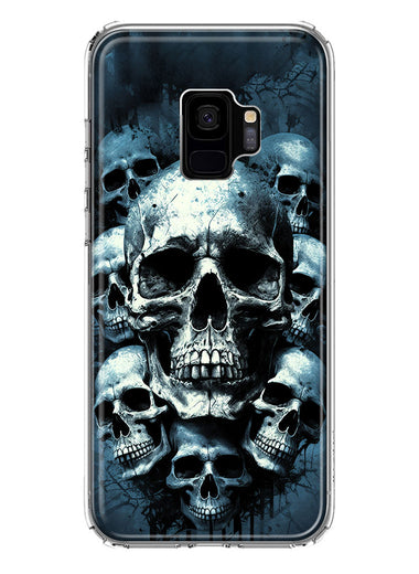 Samsung Galaxy S9 Graveyard Death Dream Skulls Double Layer Phone Case Cover