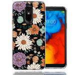 LG Aristo 4/Escape PLUS/Tribute Royal Feminine Classy Flowers Fall Toned Floral Wallpaper Style Double Layer Phone Case Cover