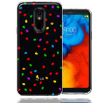 LG Aristo 2/3/K8 Colorful Nostalgic Vintage Christmas Holiday Winter String Lights Design Double Layer Phone Case Cover