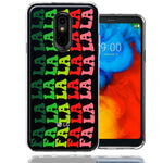 LG K40 Deck The Halls Christmas Carol Falala Festive Lyric Vintage 70s Letters Double Layer Phone Case Cover