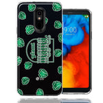 LG K40 Plant Mama Houseplant Lover Monstera Tropical Leaf Green Design Double Layer Phone Case Cover