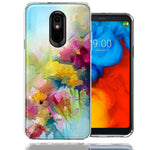 For LG Stylo 5 Watercolor Flowers Abstract Spring Colorful Floral Painting Phone Case Cover