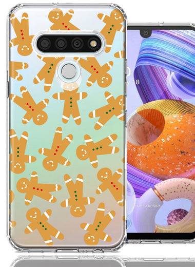 LG K51 Christmas Gingerbread Traditional Holiday Cookies By BillyElleCo Double Layer Phone Case Cover