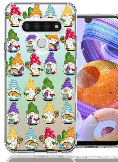 LG Stylo 6 Cinco De Mayo Party Cute Gnomes Mexico Tacos Fiesta Double Layer Phone Case Cover