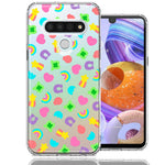 LG K51 Cute Lucky Marshmallow Cereal Nostalgic Double Layer Phone Case Cover