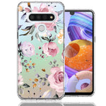 For LG K51 Soft Pastel Spring Floral Flowers Blush Lavender Phone Case Cover
