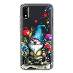 Samsung Galaxy A01 Gnome Red Purple Blue Roses Garden Hybrid Protective Phone Case Cover