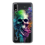 Samsung Galaxy A01 Fantasy Octopus Tentacles Skull Hybrid Protective Phone Case Cover