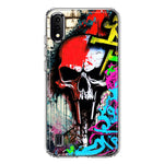 Samsung Galaxy A01 Skull Face Graffiti Painting Art Hybrid Protective Phone Case Cover