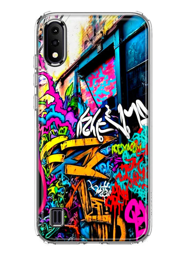Samsung Galaxy A01 Urban Graffiti Street Art Painting Hybrid Protective Phone Case Cover