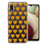 Samsung Galaxy A02 Pizza Hearts Polka dots Design Double Layer Phone Case Cover