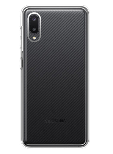 Samsung Galaxy A02 Clear Shockproof Heavy Duty Double Layer Dual Hybrid Protective Phone Case Cover