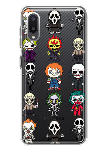 Samsung Galaxy A02 Cute Classic Halloween Spooky Cartoon Characters Hybrid Protective Phone Case Cover