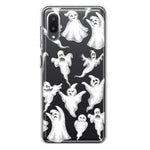 Samsung Galaxy A02 Cute Halloween Spooky Floating Ghosts Horror Scary Hybrid Protective Phone Case Cover