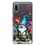 Samsung Galaxy A02 Gnome Red Purple Blue Roses Garden Hybrid Protective Phone Case Cover