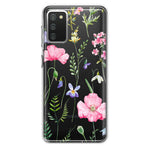 Samsung Galaxy A02S Spring Pastel Wild Flowers Summer Classy Elegant Beautiful Hybrid Protective Phone Case Cover